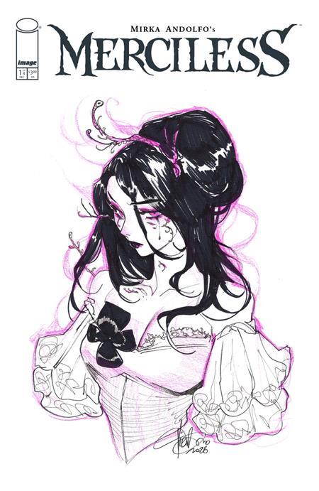 MERCILESS #1 (OF 4) CVR K INC 1:500 MIRKA ANDOLFO ORIGINAL SKETCH VAR (MR)