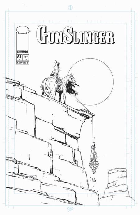GUNSLINGER SPAWN #61 CVR B CARLO BARBERI B&W VAR