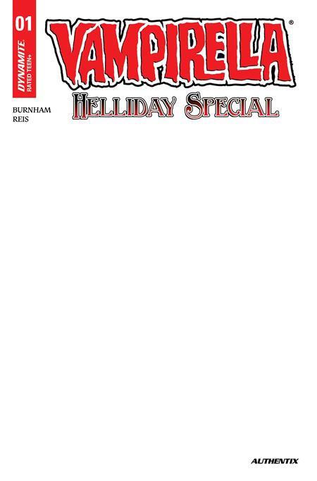 VAMPIRELLA HELLIDAY SPECIAL 2026 #1 (ONE SHOT) CVR D BLANK AUTHENTIX VAR