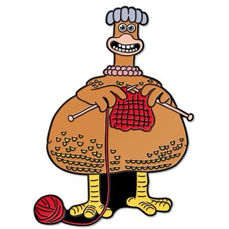 AARDMAN 50 CHICKEN RUN DOTN BABS ENAMEL PIN BADGE