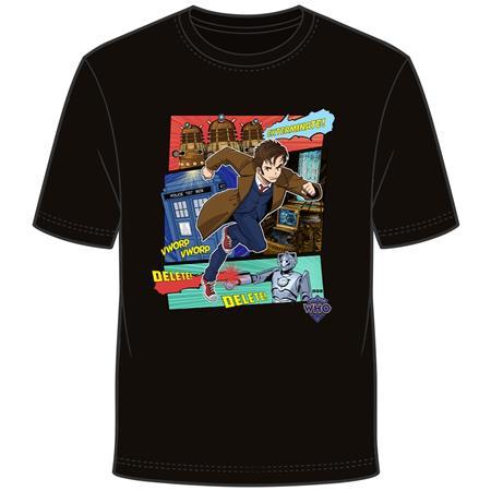DOCTOR WHO DR MANGA T-SHIRT S