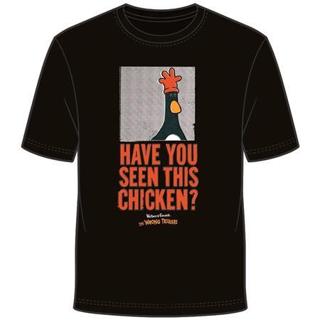 WALLACE & GROMIT FEATHERS WANTED T-SHIRT S