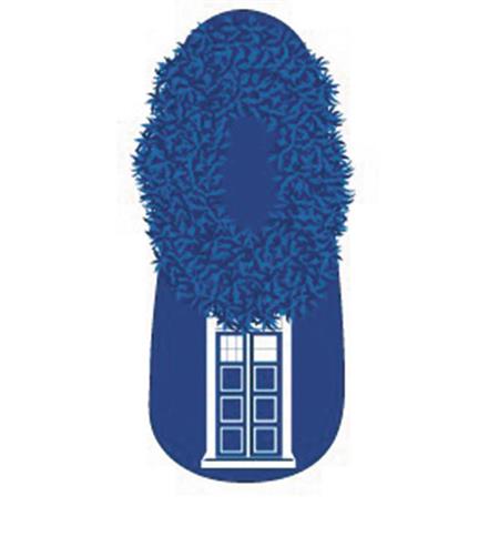 DOCTOR WHO TARDIS SLIP ON SLIPPER SOCK (C: 1-1-2)