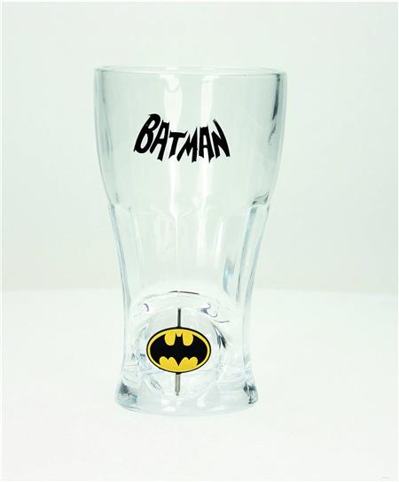 DC HEROES BATMAN 3D ROTATING LOGO SODA GLASS (C: 1-1-1)