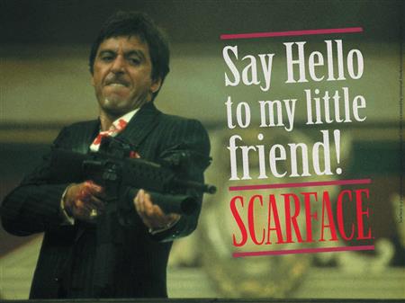 SCARFACE SAY HELLO GLASS POSTER (C: 1-1-2)