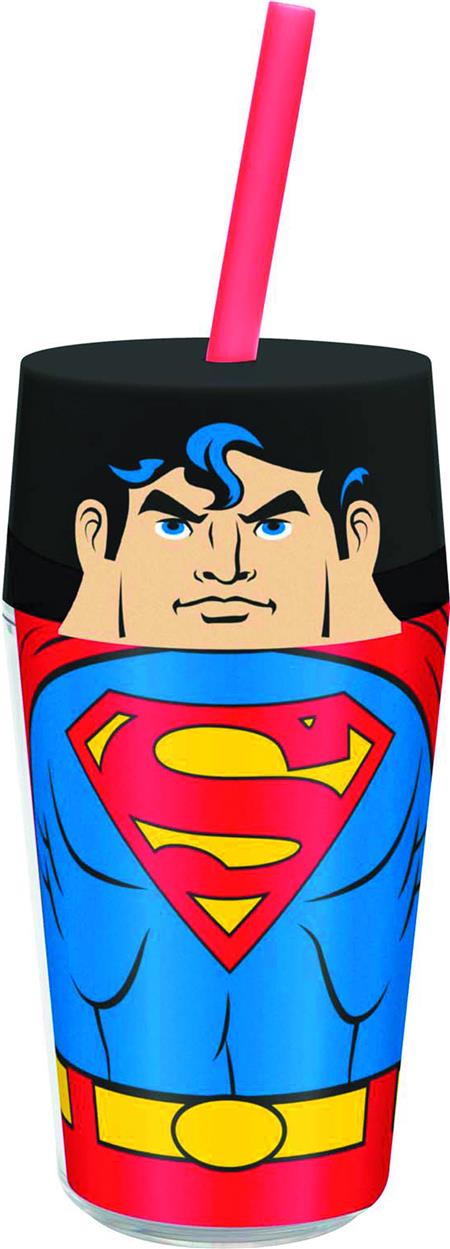 SUPERMAN 15OZ DOUBLE WALL TRAVEL TUMBLER (C: 1-1-2)