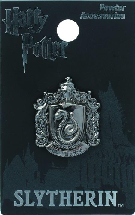 HARRY POTTER SLYTHERIN CREST PEWTER LAPEL PIN (C: 1-1-2)