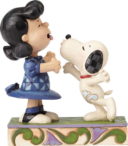 PEANUTS JIM SHORE SNOOPY KISSING LUCY FIG (C: 1-1-1)