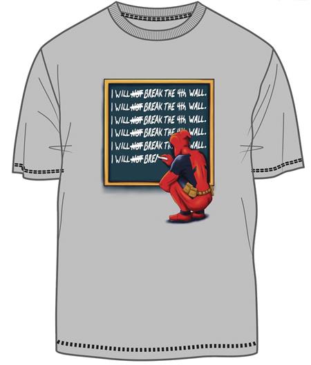 MARVEL DEADPOOL TIME OUT SILVER T/S LG (C: 1-1-0)