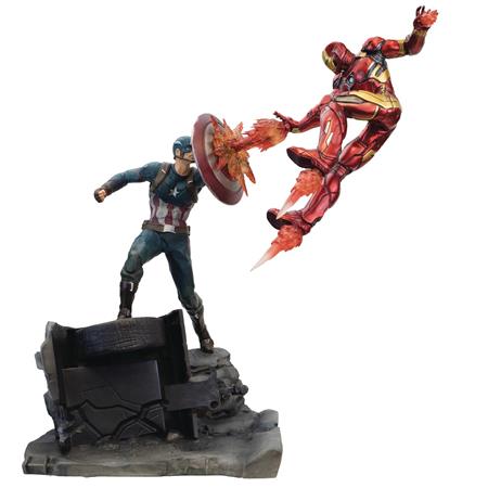 CAPTAIN AMERICA VS IRON MAN PREMIUM MOTION STATUE (C: 1-1-2)