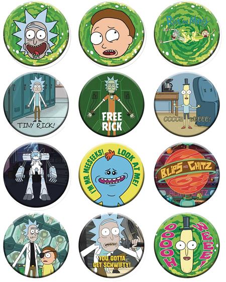 RICK AND MORTY 1-1/4IN 144 PIECE BUTTON ASST (C: 1-1-1)