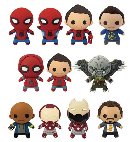 MARVEL SPIDER-MAN HOMECOMING CUT FIGURAL KEYRING 24PC BMB DS