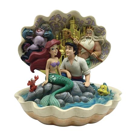 DISNEY LITTLE MERMAID SHELL SCENE 8IN FIGURINE (C: 1-1-2)