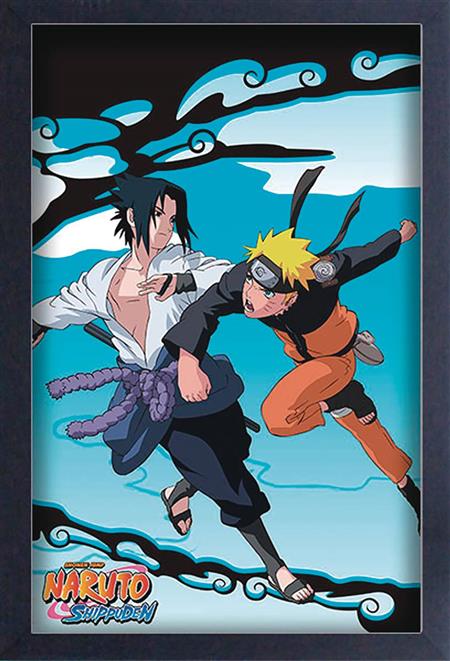 NARUTO SHIPPUDEN SASUKE VS NARUTO 11X17IN FRAMED POSTER (C: