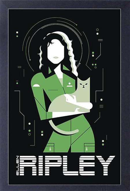 ALIENS RIPLEY AND CAT 11X17IN FRAMED POSTER (C: 1-1-2)