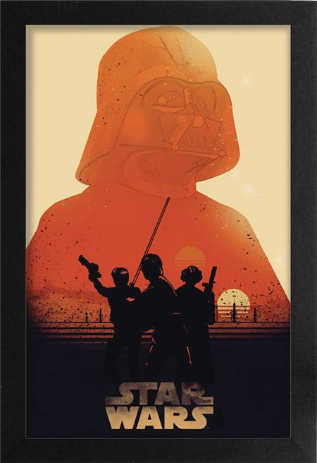 STAR WARS TATOOINE SUNSET 11X17IN FRAMED POSTER (C: 1-1-2)