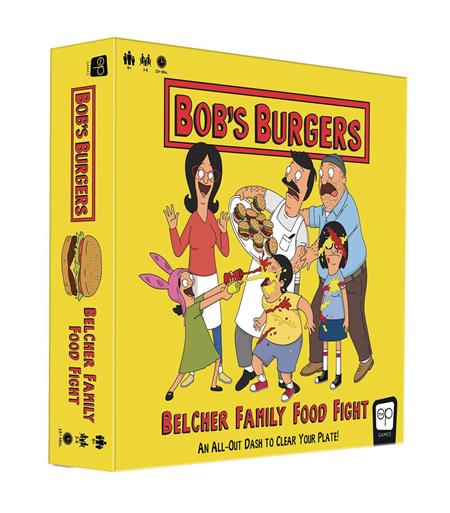 BOBS BURGERS BELCHER FAMILY FOOD FIGHT BOARD GAME (C: 0-1-2)