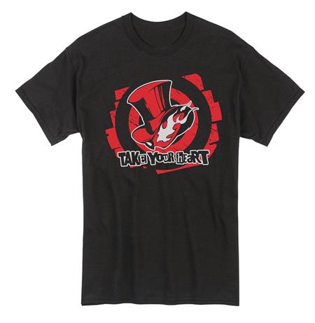 PERSONA 5 CALLING CARD BLK T/S LG (C: 1-1-0)