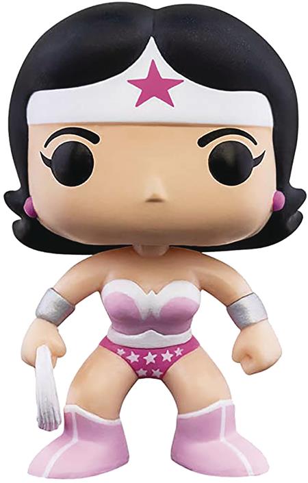 POP BREAST CANCER AWARENESS WONDER WOMAN VIN FIG (C: 1-1-2)