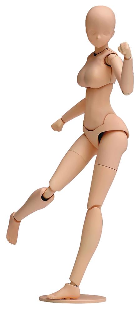 MOVABLE BODY FEMALE LIGHT BROWN DELUXE PLASTIC MODEL KIT (C: