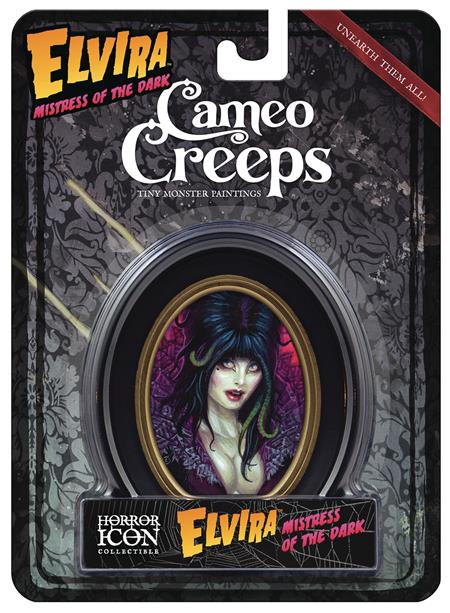 CAMEOCREEPS ELVIRA MISTRESS OF THE DARK MINI CAMEO PORTRAIT