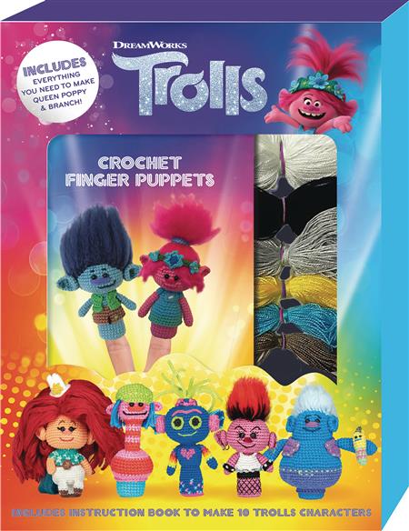 DREAMWORKS TROLLS CROCHET FINGER PUPPETS (C: 1-1-0)