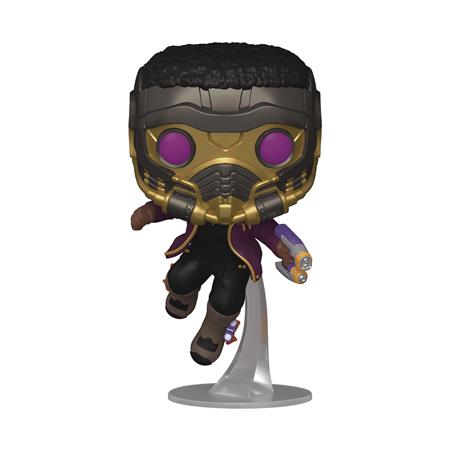 POP MARVEL WHAT IF TCHALLA STAR-LORD VINYL FIG (C: 1-1-2)