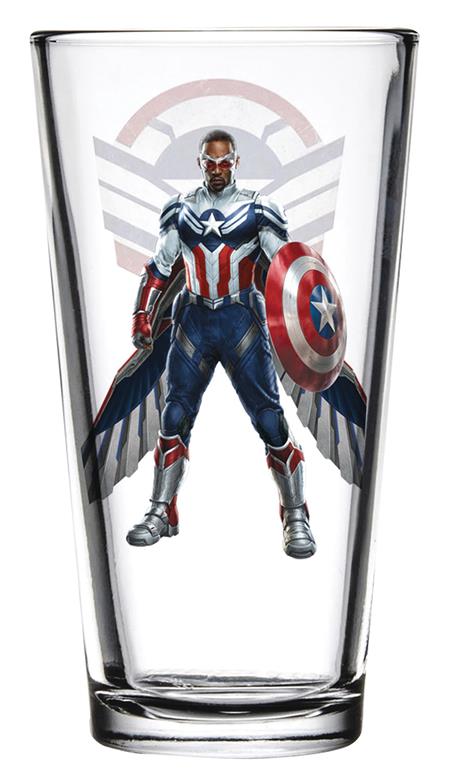 TOON TUMBLERS FALCON/WINTER SOLDIER FALCON PINT GLASS (C: 1-