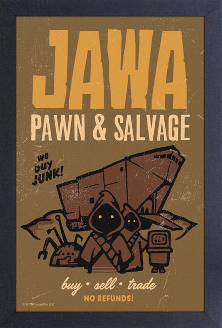 STAR WARS JAWA PAWN & SALVAGE 11X17 FRAMED PRINT (C: 1-1-2)