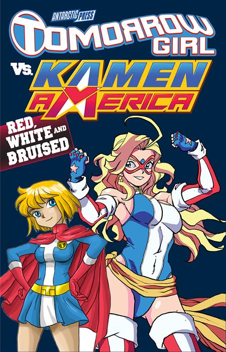 TOMORROW GIRL VS KAMEN AMERICA RED WHITE & BRUISED ONESHOT B