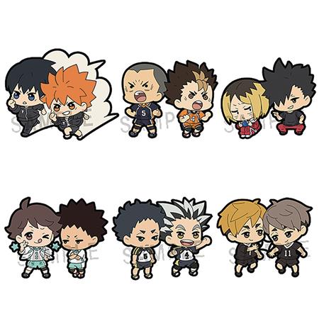 HAIKYUU BUDDYCOLLE RUBBER MASCOT 6PC DS (Net) (C: 1-1-2)