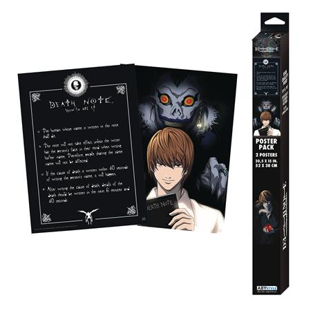 DEATH NOTE LIGHT & DEATH 2PC POSTER PACK (C: 1-1-2)