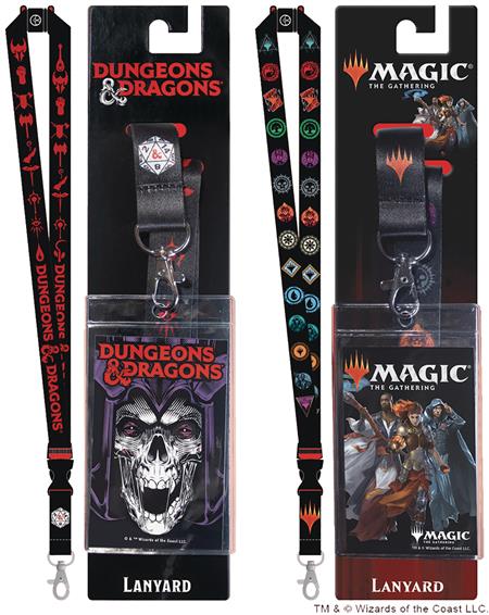 MAGIC THE GATHERING AND DUNGEONS &DRAGONS 24 CT LANYARD ASST
