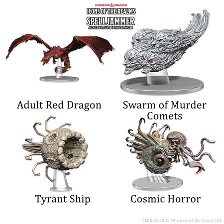D&D ICONS REALMS SHIP SCALE THREATS FROM COSMOS (C: 0-1-2)