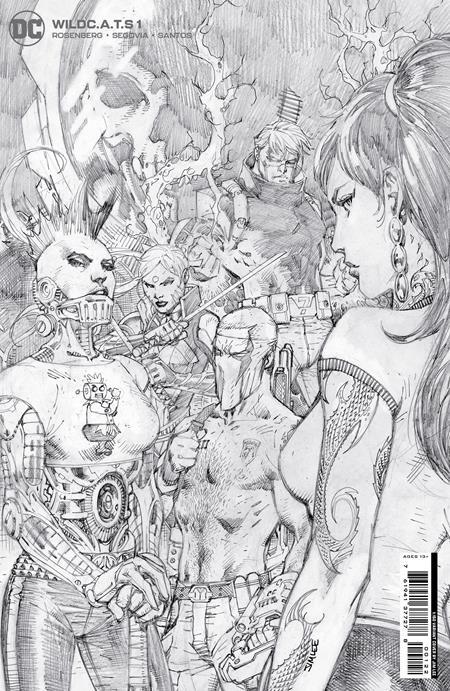 WILDCATS #1 CVR I INC 1:150 JIM LEE PENCIL CARD STOCK VAR