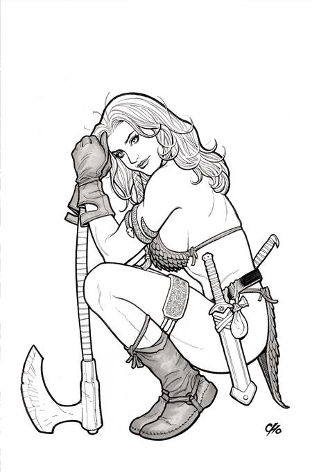 SAVAGE RED SONJA #1 CVR J 15 COPY INCV CHO LINE ART VIRGIN