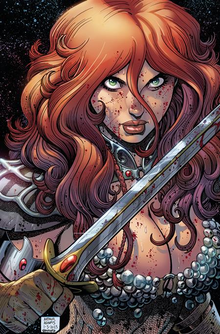 SAVAGE RED SONJA #1 CVR K ADAMS LTD VIRGIN (C: 0-1-2)
