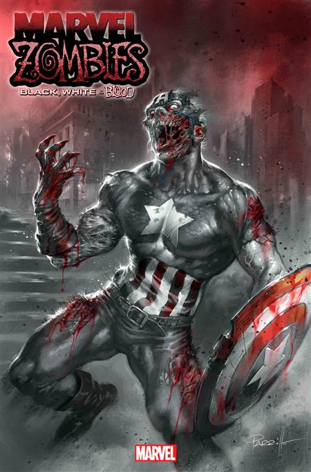 MARVEL ZOMBIES BLACK WHITE BLOOD #2 LUCIO PARRILLO VAR