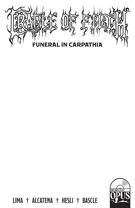 CRADLE OF FILTH CARPATHIA ONE SHOT CVR C BLANK SKETCH