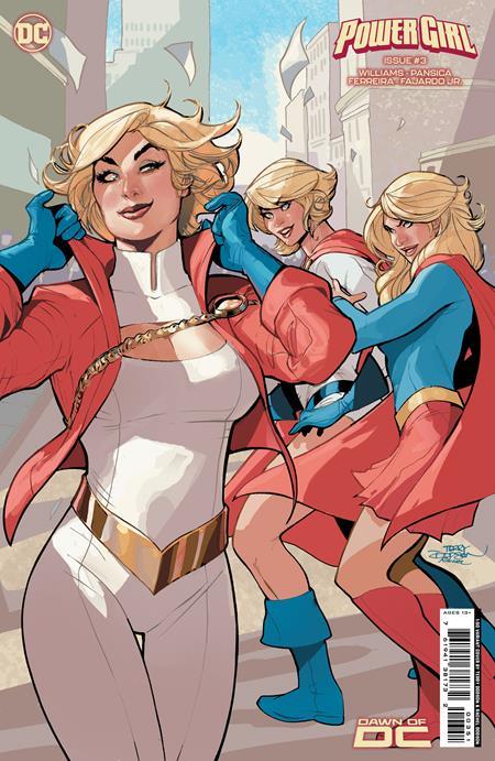 POWER GIRL #3 CVR E INC 1:50 TERRY DODSON & RACHEL DODSON CARD STOCK VAR