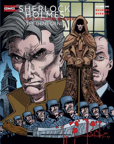 SHERLOCK HOLMES AND THE EMPIRE BUILDERS THE GENE GENIE VOL 1 HC SIMONSON CVR