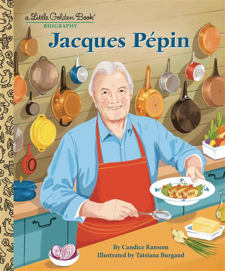 JACQUES PEPIN LITTLE GOLDEN BOOK HC 