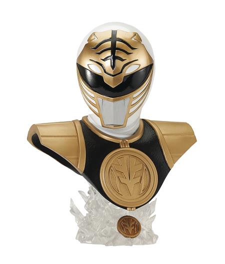 POWER RANGERS LEGENDS IN 3D WHITE RANGER 1/2 SCALE BUST 