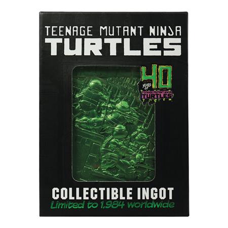 TMNT LIMITED EDITION 40TH ANNIVERSARY GREEN INGOT (Net)