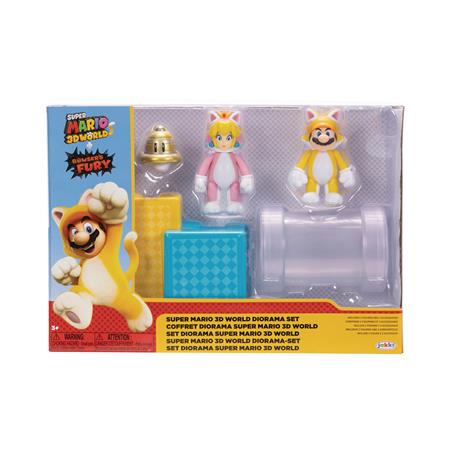 NINTENDO 2-1/2IN SUPER MARIO 3D WORLD DIORAMA SET (Net) 