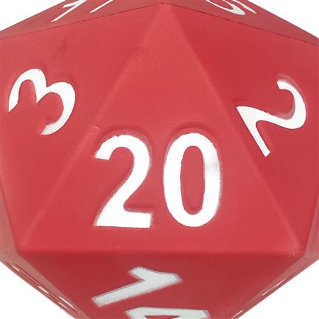 RED FOAM 5IN D20 DICE (Net) 