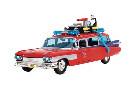 GHOSTBUSTERS ECTO-1 TRANSFORMERS MASHUP 1/24 DIE-CAST VEH (Net)