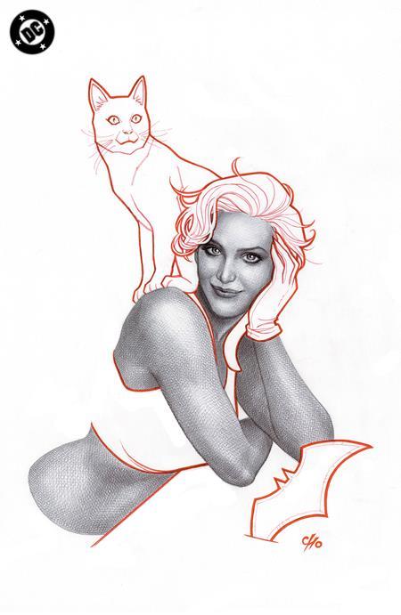 CATWOMAN #70 CVR E INC 1:50 FRANK CHO BLACK & WHITE CARD STOCK VAR