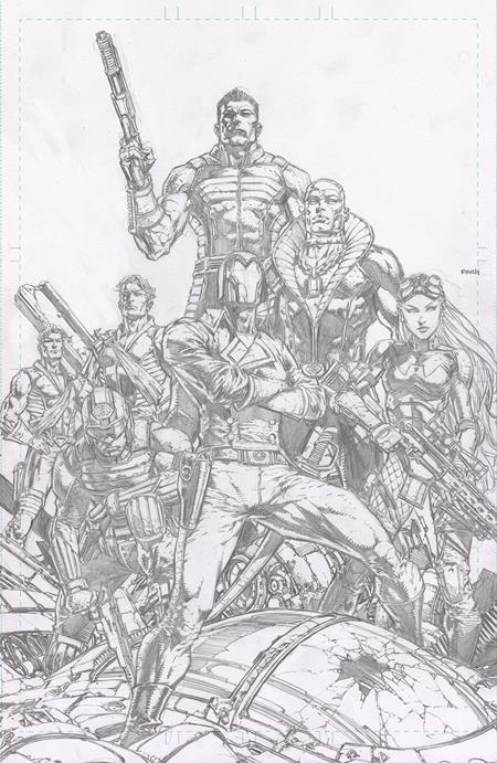 GI JOE #1 CVR M INC 1:500 DAVID FINCH B&W VAR