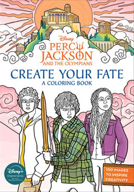 PERCY JACKSON AND THE OLYMPIANS CREATE YOUR FATE A COLORING BOOK TP